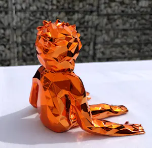 Richard Orlinski - JEAN-MARC SPIRIT (ORANGE EDITION) - Skulptur kopen? Bied vanaf 250!