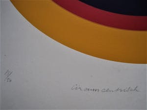 Rob Schotman - Intrigerend jaren 60 PoP Art Litho - Circum-Centrisch - gesigneerd /oplage 50 ex kopen? Bied vanaf 38!