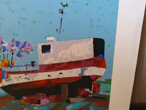 Joop Stigter - Vissersboot met vlaggen kopen? Bied vanaf 85!