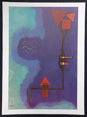Wassily Kandinsky - Tirant sur le violet, dubbelpagina litho kopen? Bied vanaf 80!