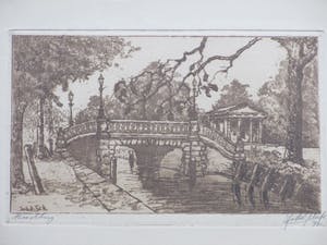 Johan D. Scherft - Boschbrug Den Haag - Ets kopen? Bied vanaf 1!