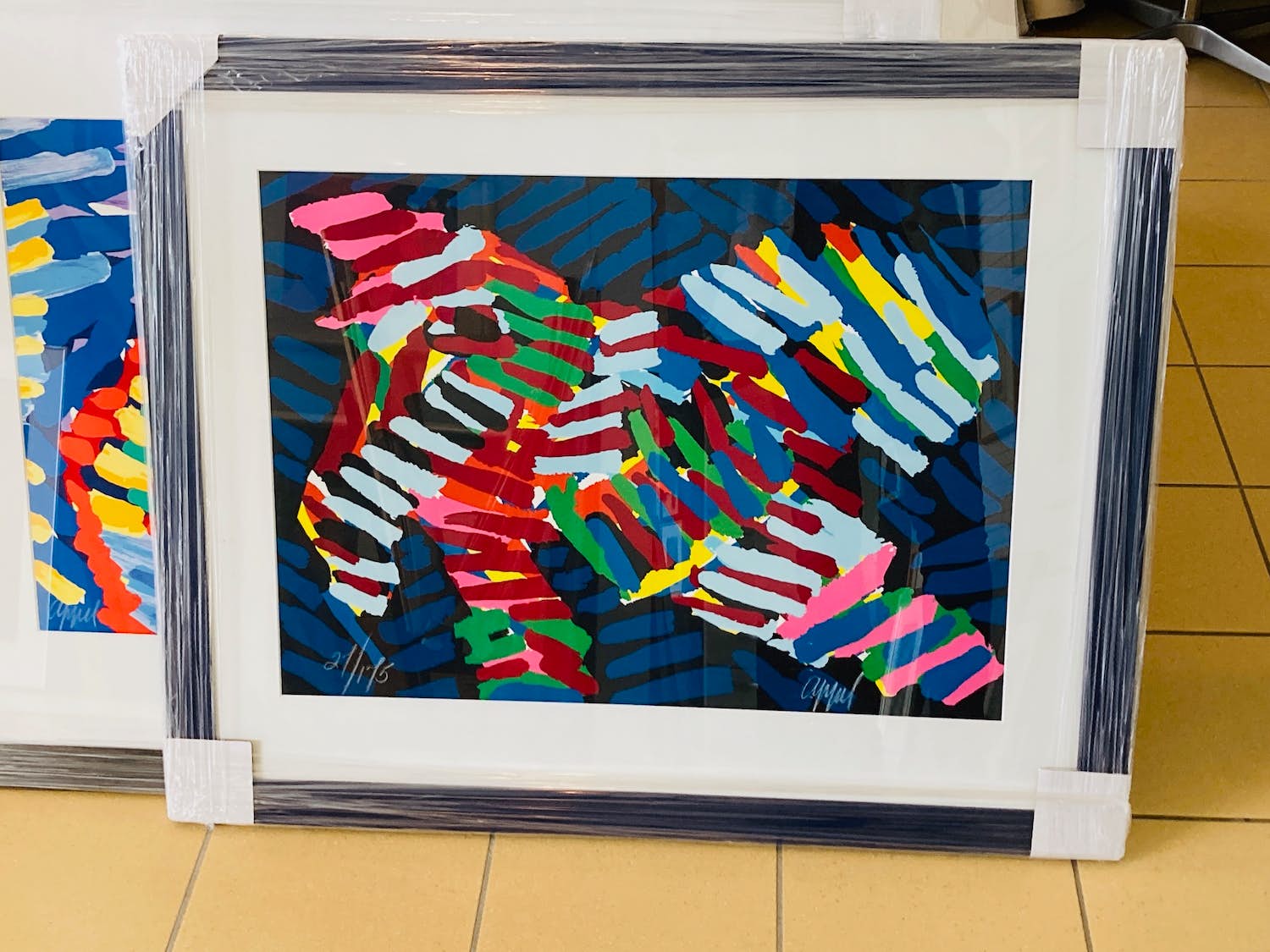 Karel Appel - Tibetan bird met nieuwe lijst! kopen? Bied vanaf 645!