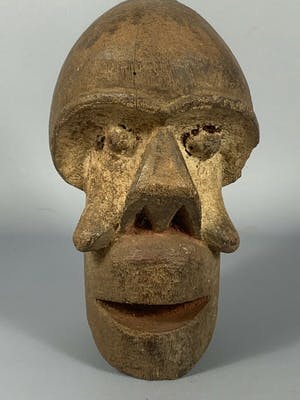 Bakongo - 190342 - Tribal used African double Mask from the Bakongo - Congo. kopen? Bied vanaf 35!