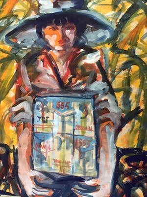 Niet of onleesbaar gesigneerd - Vrouw. kopen? Bied vanaf 1!