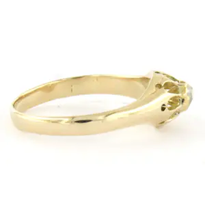 14k geelgouden ring met roos geslepen diamant tot. 0.05ct – G/H - SI kopen? Bied vanaf 240!