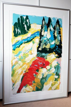 Jan Cremer - Fiume Azzurro, zeefdruk (mooi ingelijst, zeer groot) kopen? Bied vanaf 300!