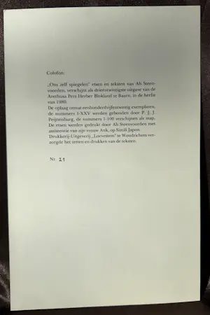 Ab Steenvoorden - Ons zelf spiegelen kopen? Bied vanaf 67!