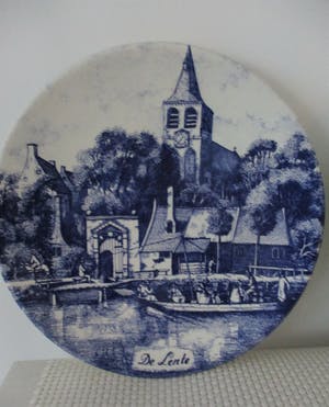 Chemkefa - 4 stuks blauw Delfts handwerk, voorstellend de 4 seizoenen kopen? Bied vanaf 1!