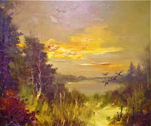 Jan Bevort - Eenden bij de waterplas verkocht voor € 250!