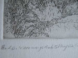 Gerard Bellaart - Ets Oude man in landschap kopen? Bied vanaf 15!