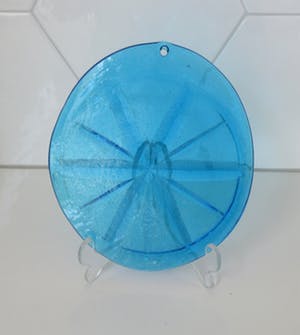 Chris Sjogren - Blauwe Suncatcher model 1714 - Lindshammar glas kopen? Bied vanaf 1!