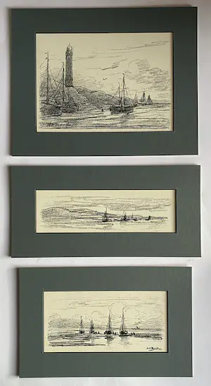 Hendrik Willem Mesdag - 3 Litho's uit 1896 kaufen? Bieten Sie von 1!