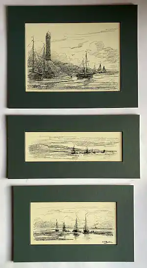 Hendrik Willem Mesdag - 3 Litho's uit 1896 verkauft für € 320!