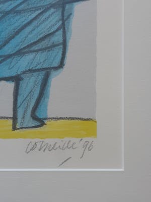 Corneille - Fraai ingelijste zeefdruk " Les Deux Amis " kopen? Bied vanaf 165!