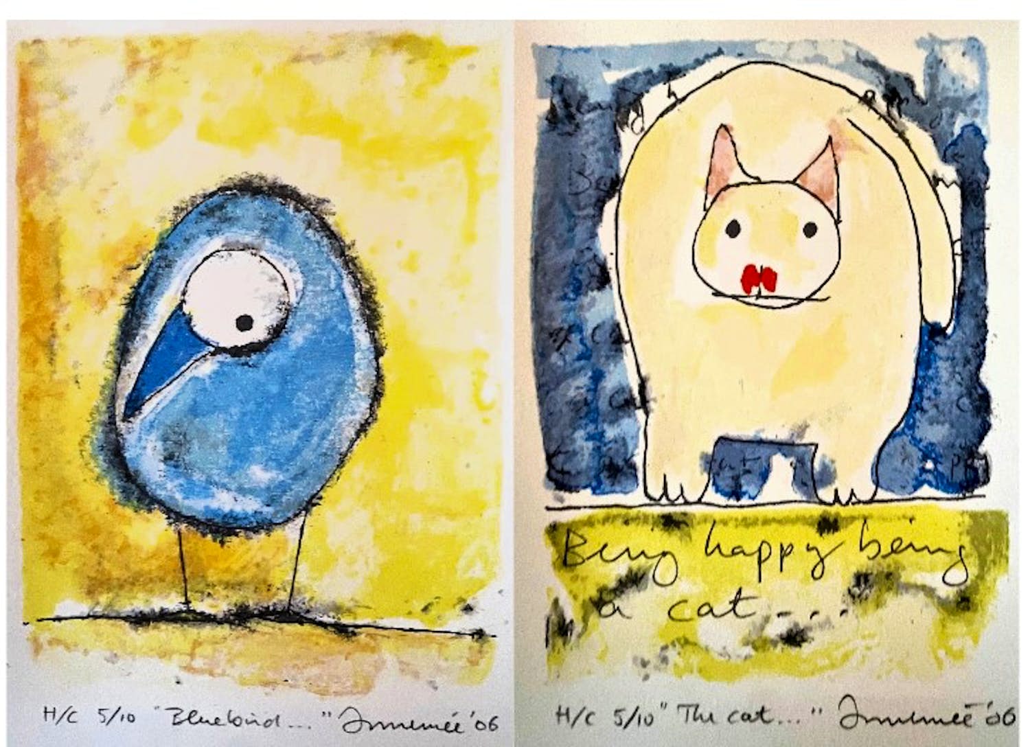Hans Innemee - HC 5/10 Tweeluik The Cat & Bluebird verkocht voor € 129!