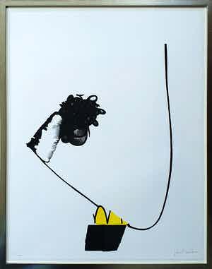 Jon Marten - Litho - Ingelijst verkocht voor € 65!