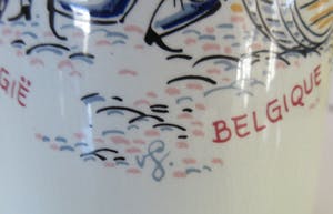 Royal Goedewaagen - Platelen kruikje "België" uit de toerisme serie ontwerp Antoni van Gool kopen? Bied vanaf 20!