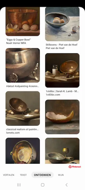 Niet of onleesbaar gesigneerd - L.Polak stilleven met ketel en eieren kopen? Bied vanaf 1!