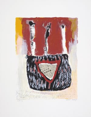 Anna Verrijt - Portfolio met 5 zeefdrukken in bijbehorende map, Scraps I t/m V kopen? Bied vanaf 1!