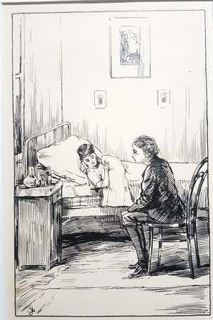 Jan Sluijters - Jan Sluijters sr 1881-1957 Originele tekening handgesigneerd in passe partout verkocht voor € 100!