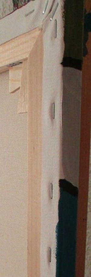 Patricia Kleyman - Acryl op doek. Titel, "Nu au vase rouge sur fond de cubisme ". kopen? Bied vanaf 120!