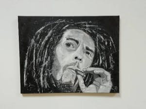 Niet of onleesbaar gesigneerd - Bob Marley (king of the Reggae) kopen? Bied vanaf 10!