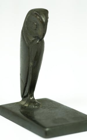 Brons (Onbekend) - Sculptuur van uil - gesigneerd Gaag kopen? Bied vanaf 159!