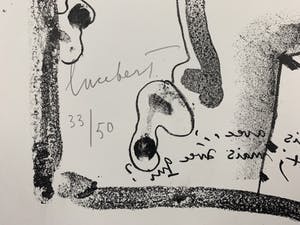 Lucebert - Grote kleurenlitho - zonder titel - 1988 (Kleine oplage) kopen? Bied vanaf 300!