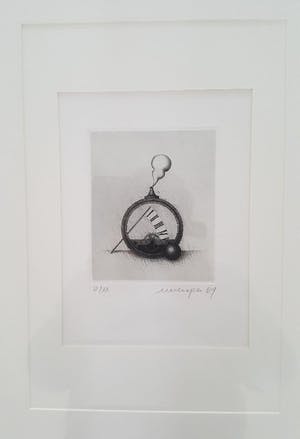Friedrich Meckseper - ‘Uhr’ - ets met beperkte oplage kopen? Bied vanaf 55!