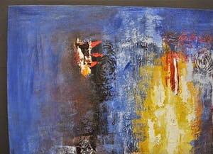 Niet of onleesbaar gesigneerd - Metro - Abstract Blue kopen? Bied vanaf 1!