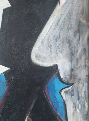 Kars Persoon - Schilderij op doek: 'Schaduw' - Zeer groot kopen? Bied vanaf 395!