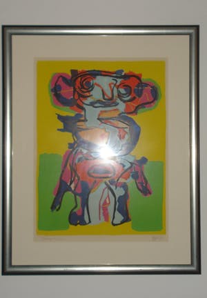 Karel Appel - Personnage (zeldzaam) mooi gelijst kopen? Bied vanaf 1250!