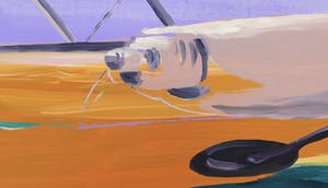 Ge-Karel van der Sterren - Acryl op doek, Compositie met vliegtuig (Zeer groot) kopen? Bied vanaf 1000!