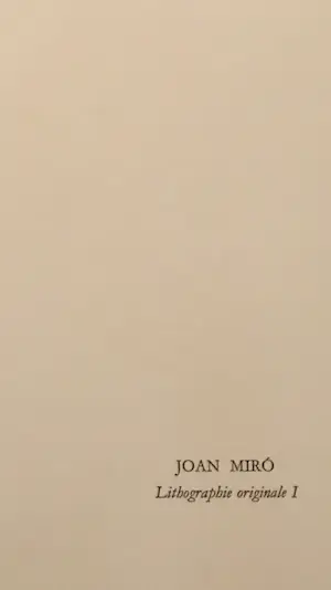Joan Miro - Lithographie Originale I kopen? Bied vanaf 100!