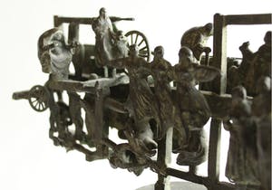 Eric Claus - Bronzen zigeuner beeld op marmeren sokkel, jaar onbekend kopen? Bied vanaf 1250!