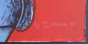 Corneille - "Femme, chat et oiseau" - Groot - Imposant ingelijst (nieuw) kopen? Bied vanaf 690!