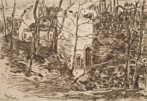 Willem de Zwart - Ets, Vijver bij Lage Vuursche kopen? Bied vanaf 20!