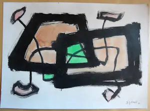 Stephen Gilbert - Abstrakte Kompositionen "COBRA" kopen? Bied vanaf 500!