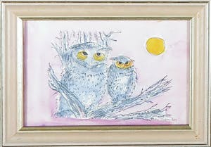 Bitia Rosendor - Lot van vier werken, gemengde techniek- Ingelijst kopen? Bied vanaf 20!