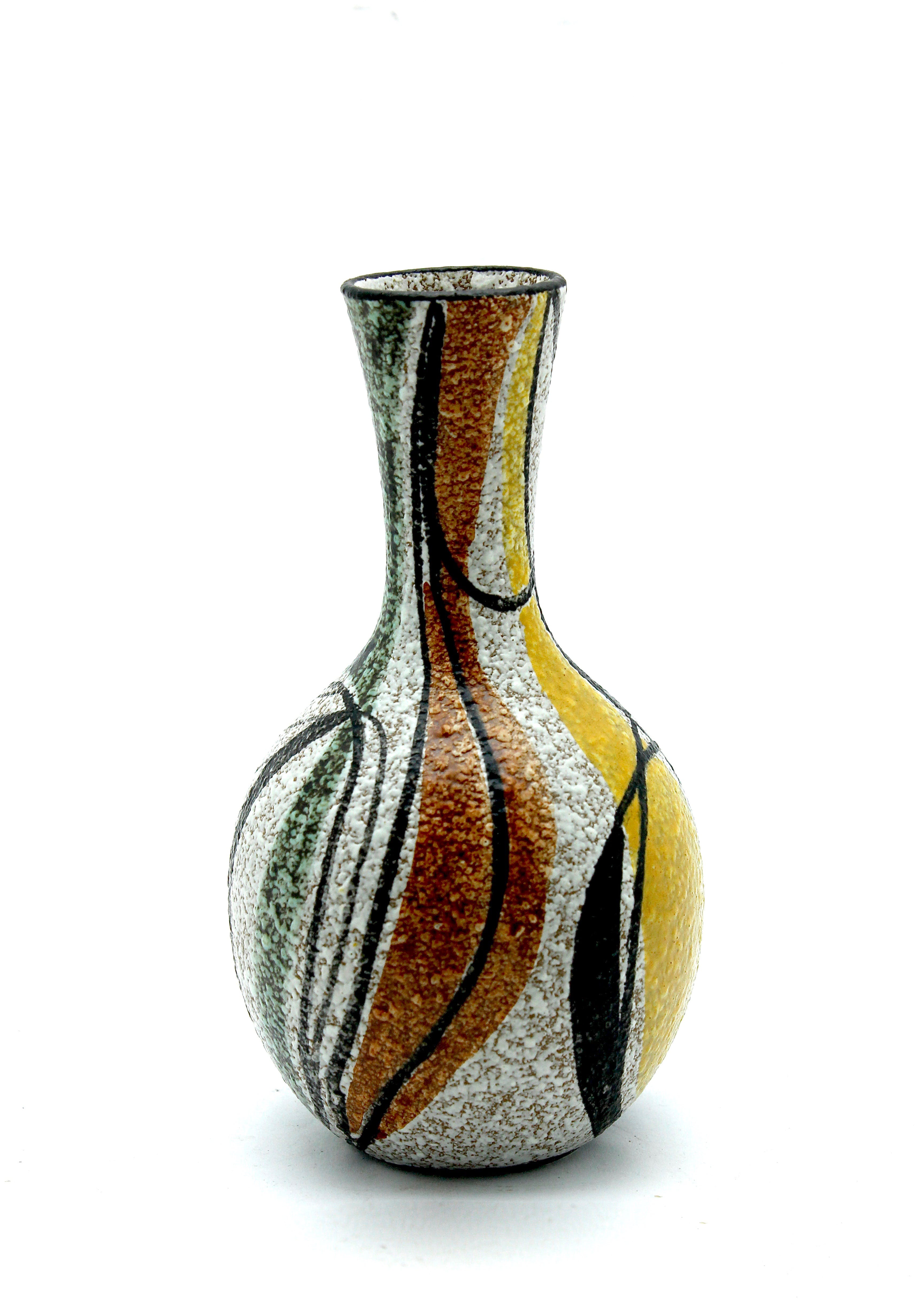 Ruscha - Rudolf Schardt vaas met Milano decor - 1950's kopen? Bied vanaf 29!
