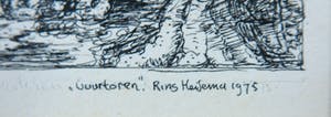 Rins Heidema - Pentekening, Vuurtoren kopen? Bied vanaf 1!