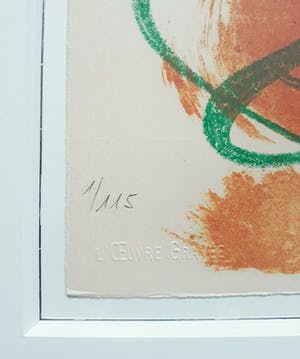 Karel Appel - Paysage humain, litho (mooi ingelijst) kopen? Bied vanaf 895!