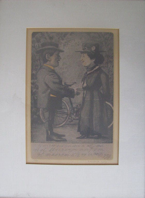 Herman Berserik - Hermanus Berserik, 2-kleuren litho, ontmoeting kopen? Bied vanaf 245!