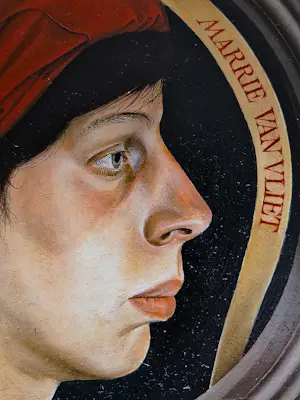 Wout van Vliet - Galerie Mokum 1971 - realistisch olieverf portret "Marrie" gesigneerd kopen? Bied vanaf 91!