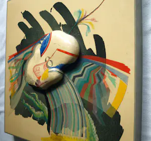 Joop Jongbloed - Gemengde techniek , Bellen blazen – 60 x 60 cm – 1981 kopen? Bied vanaf 150!