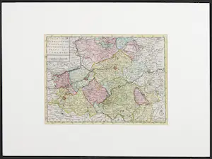 Jan Barend Elwe - & Dirk Meland Langeveld (uitgever), Handgekleurde gravure, Graafschap Henegouwen kopen? Bied vanaf 1!