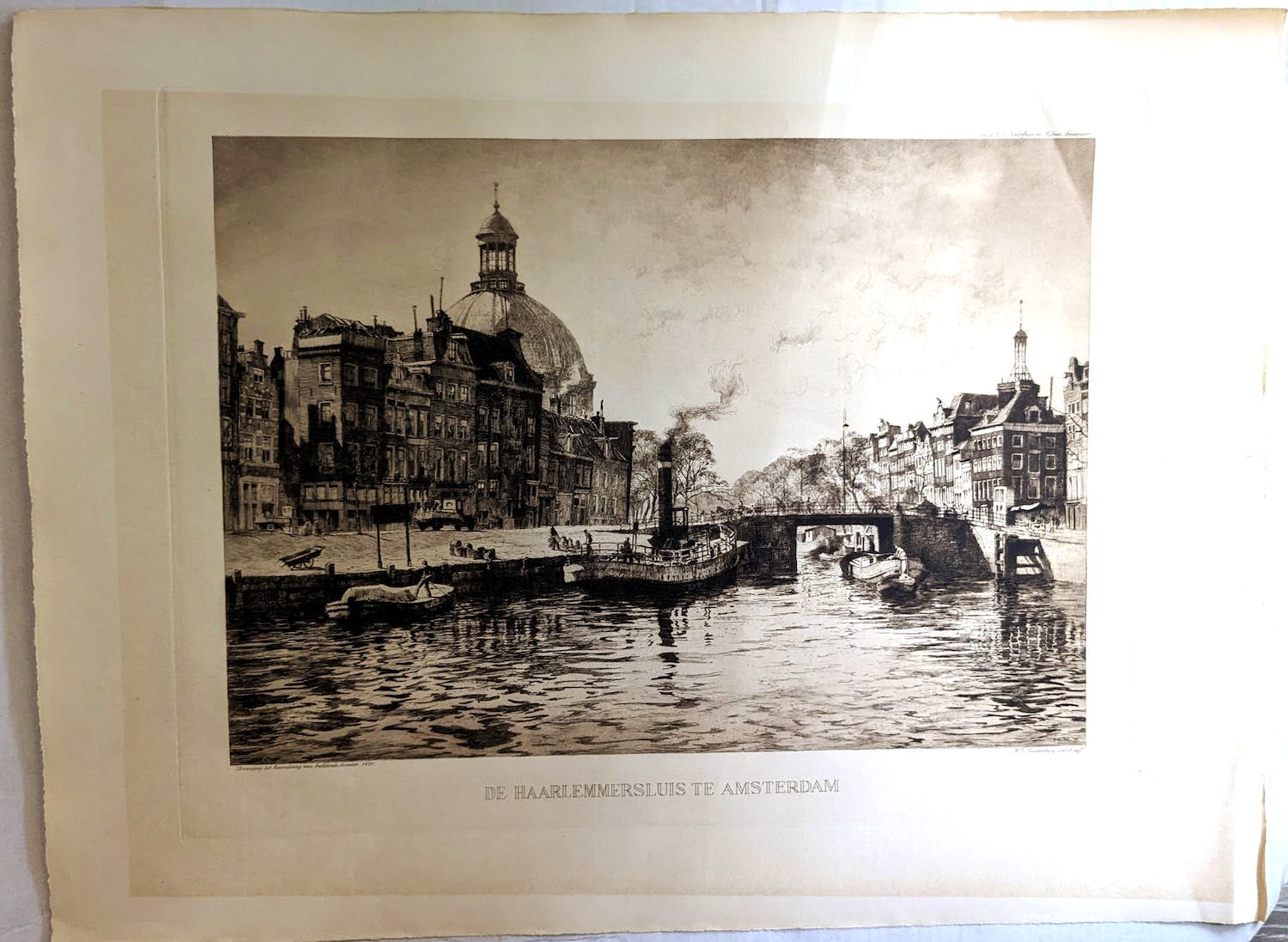 Hendrikus Roodenburg - De Haarlemmersluis te Amsterdam verkocht voor € 1!