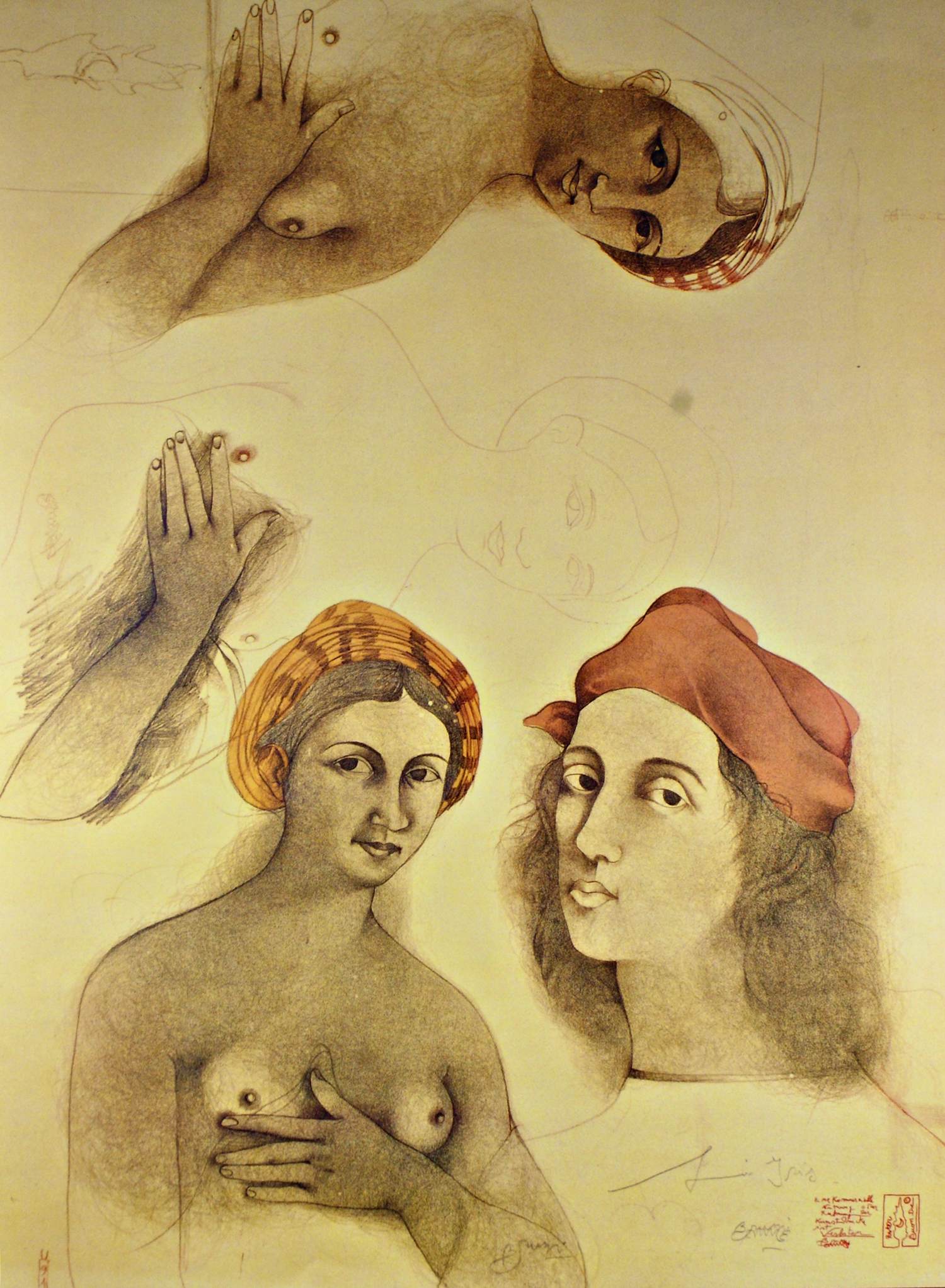 Bruno Bruni - "Antiker Figuren 1991" Offset Handsigniert. kopen? Bied vanaf 19!