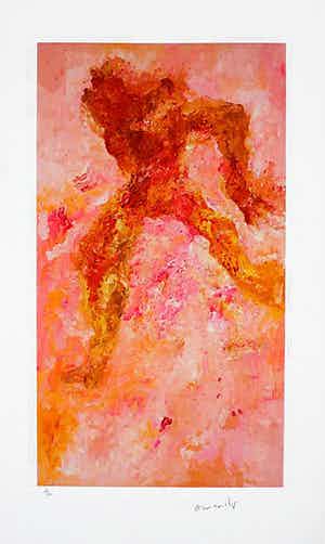 Armando - Prachtig Kleurrijk Werk " De Danser " / SLECHTS 30 EX WERELDWIJD verkocht voor € 145!