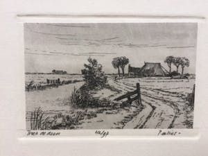 Piet de Vries - Zes Friesland etsen kopen? Bied vanaf 50!